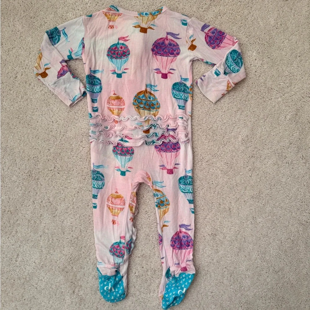 Posh Peanut “Gemma” Footie Ruffled Zippered Pajama - Picture 8 of 11